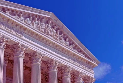 United States Supreme Court building located in Washington, D.C., USA.