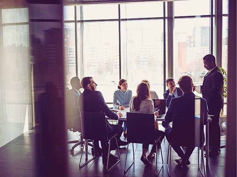 Business people working in conference room